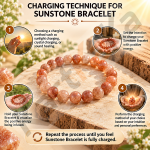Sunstone Crystal Bracelet – 8MM ( Success)