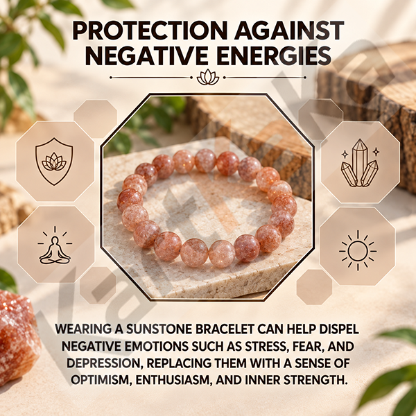 Sunstone Crystal Bracelet – 8MM ( Success)