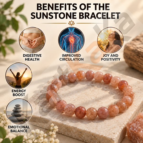 Sunstone Crystal Bracelet – 8MM ( Success)