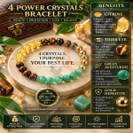 Money Magnet With Hematite Bracelet – 8 MM (Attracting Wealth)