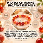 Red Carnelian Crystal Bracelet – 8MM (Grounding & Anchoring)
