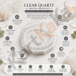 Clear Quartz Crystal Bracelet – 8 MM (Clarity & Focus)