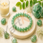 Green Aventurine Crystal Bracelet – 8 MM (Luck & Prosperity)