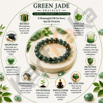 Green Jade Crystal Bracelet – 8 MM (Calming & balancing)