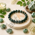 Green Jade Crystal Bracelet – 8 MM (Calming & balancing)