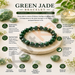 Green Jade Crystal Bracelet – 8 MM (Calming & balancing)