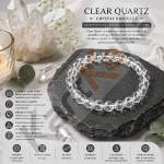 Clear Quartz Crystal Bracelet – 8 MM (Clarity & Focus)