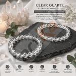 Clear Quartz Crystal Bracelet – 8 MM (Clarity & Focus)